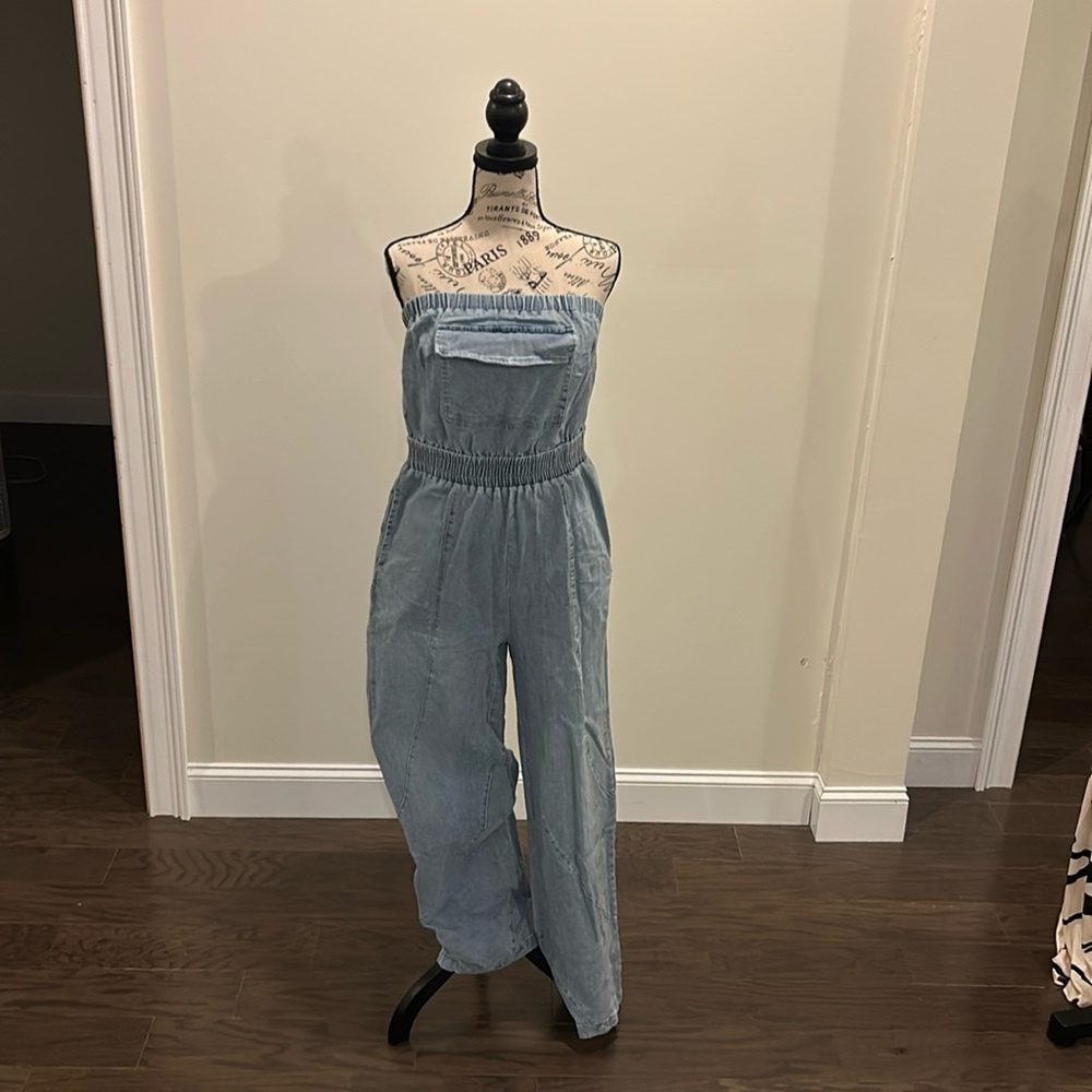 Blue Jean romper, with pockets
